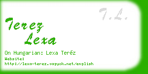terez lexa business card